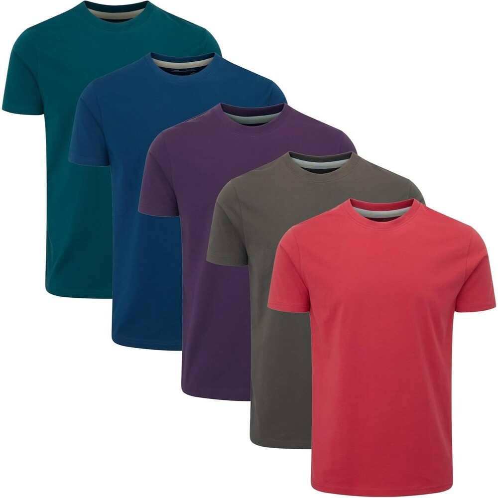 5-Pack Charles Wilson Men's T-Shirt X-LARGE Crew Neck Core Essentials U624 Solid